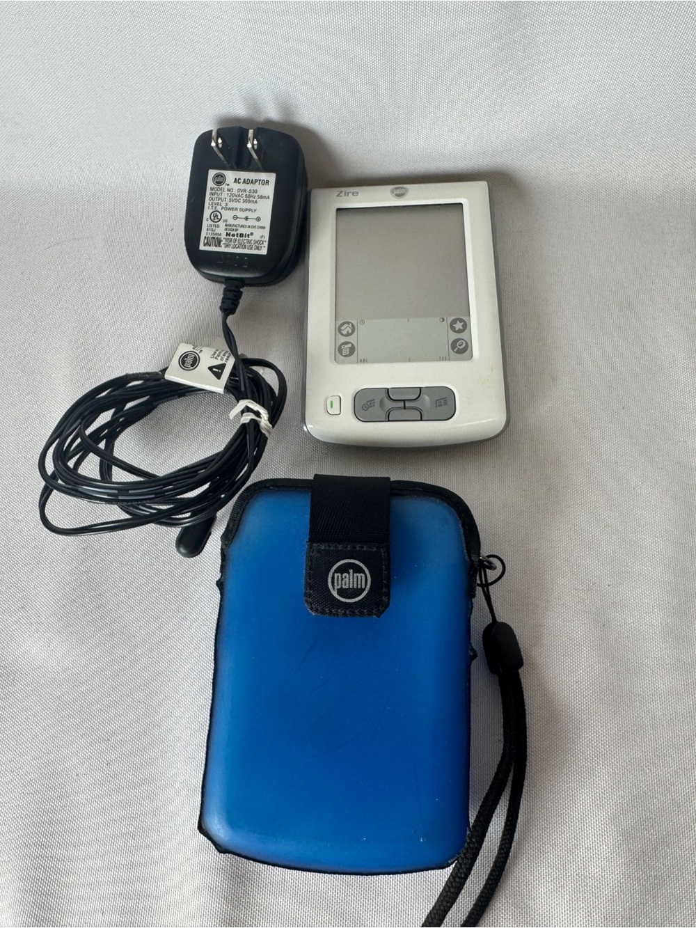 Palm Zire M150 PDA Organizer - TESTED To Power On - OEM power cord+Case (notes)